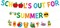 Glitter School’s out for Summer Banner and Colorful Glittery Summer Patterns Banner End of School Year Garland Banner Summer Vacation Beach Pool Party Fireplace Mantle Decorations